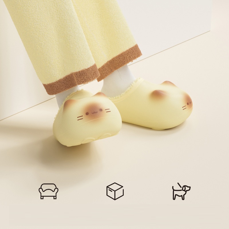 Outdoor Lighting Design - Pantoufles chaudes en peluche pour femmes,