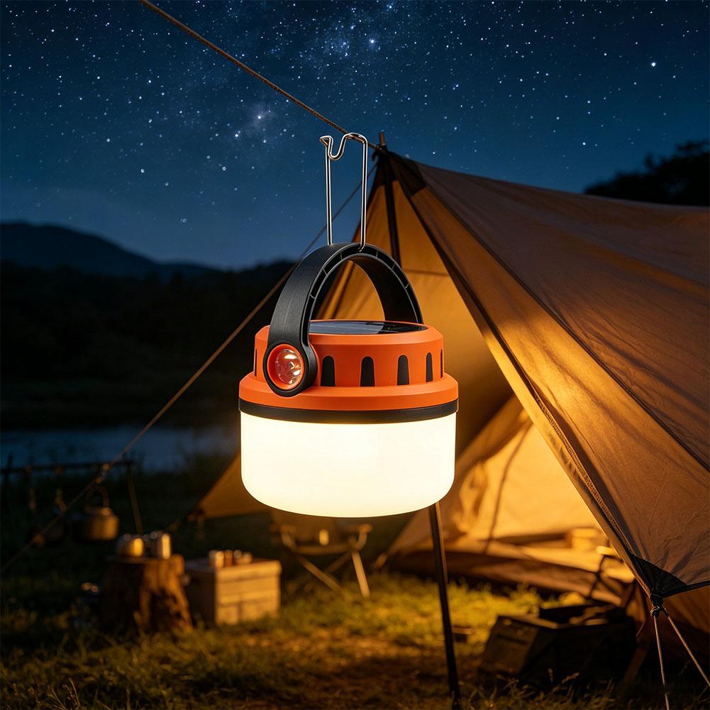 Outdoor Lighting Vintage - Nouvelle lampe de camping solaire rechargeable,