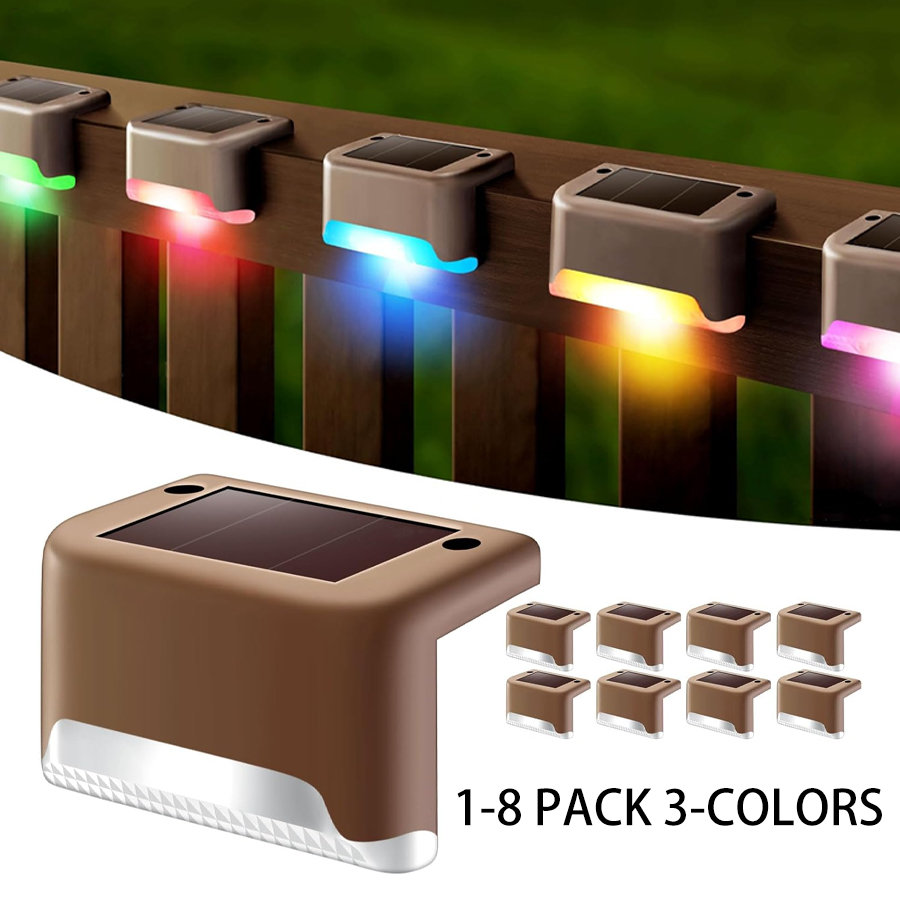 Outdoor Lighting On Fence - 1-8 Pack Led lumières de marche