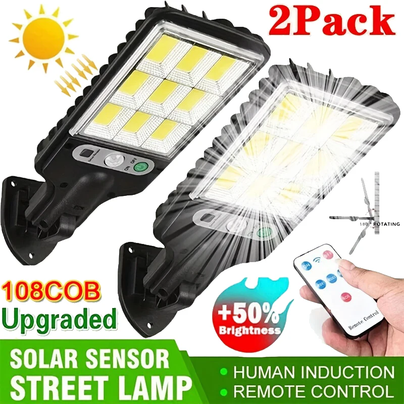Outdoor Lighting Gazebo - Puissante LED solaire extérieure LED cour