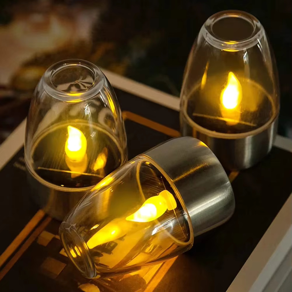 Outdoor Lighting Gazebo - LED en acier inoxydable bougies solaires