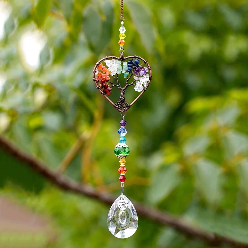 Outdoor Lighting Pendant - Pendentif en verre de cristal arbre