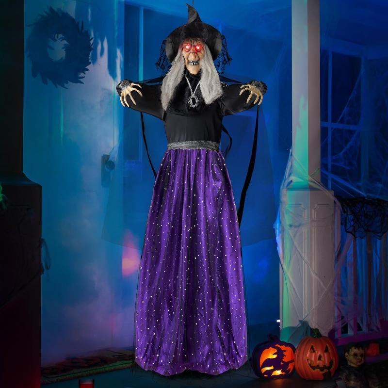 Outdoor Lighting Gazebo - Décorations d'Halloween animées de 47 pouces,