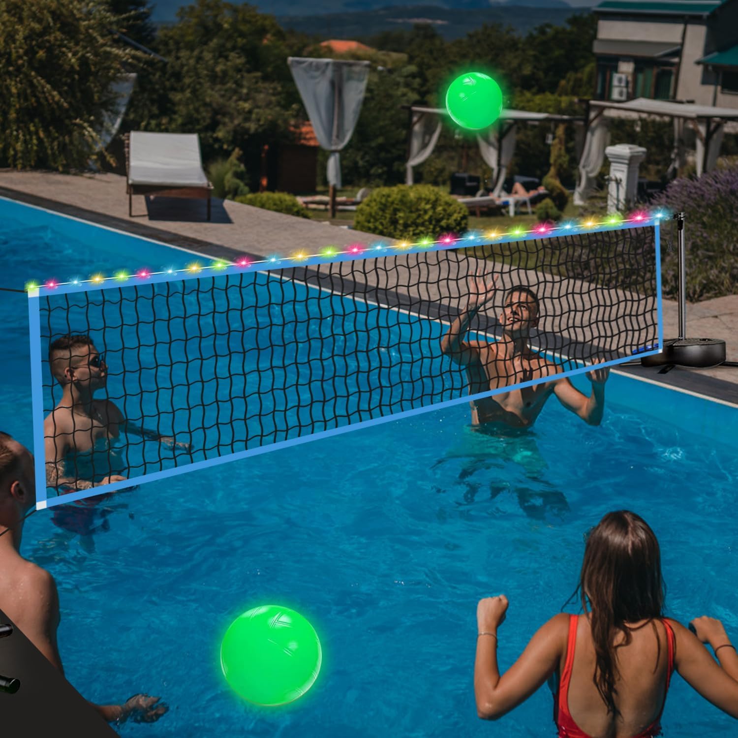 Outdoor Lighting Led - Filet de volley-ball LED portable d'extérieur