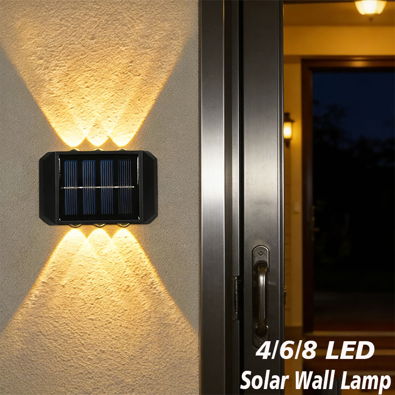 Xl Outdoor Lighting - Lampe solaire extérieure à 4/6/8 LED,