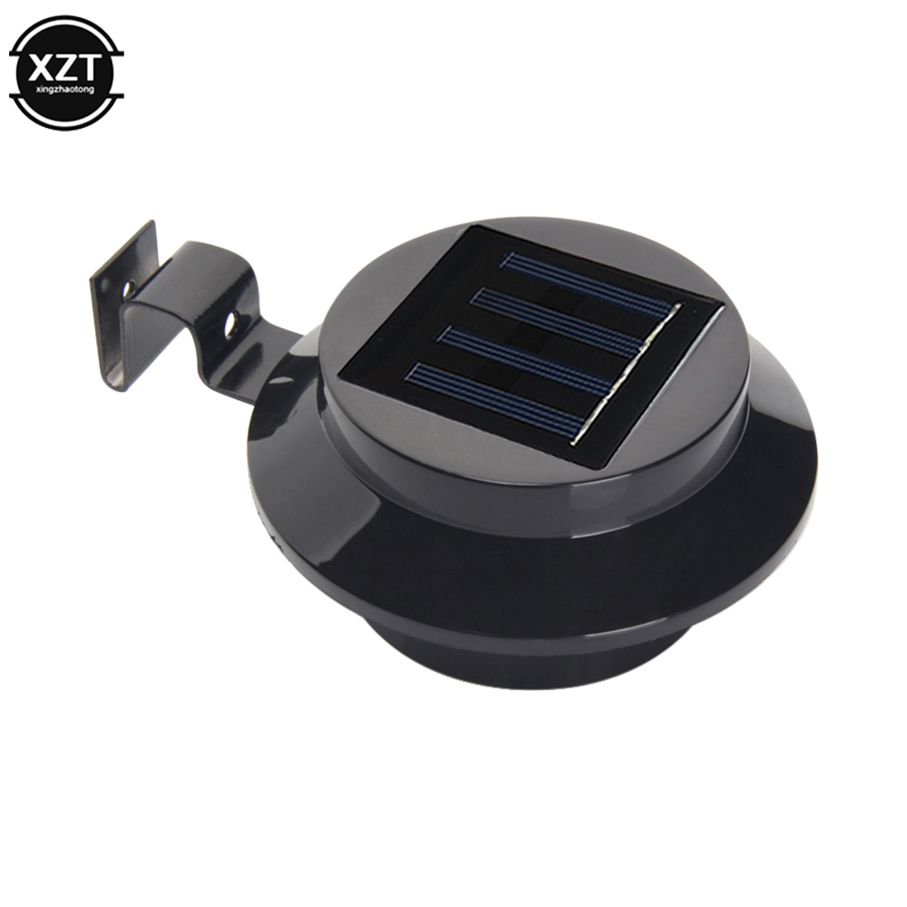 Outdoor Lighting On Fence - 3 LED Spot solaire jardin rond