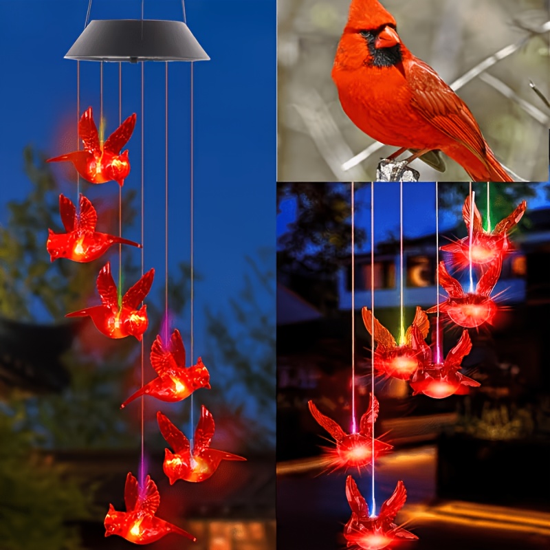 Outdoor Lighting Design - Carillon éolien lumineux à énergie solaire