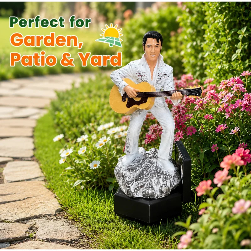 Statue de jardin solaire Elvis - Outdoor Lighting Vintage avis et prix