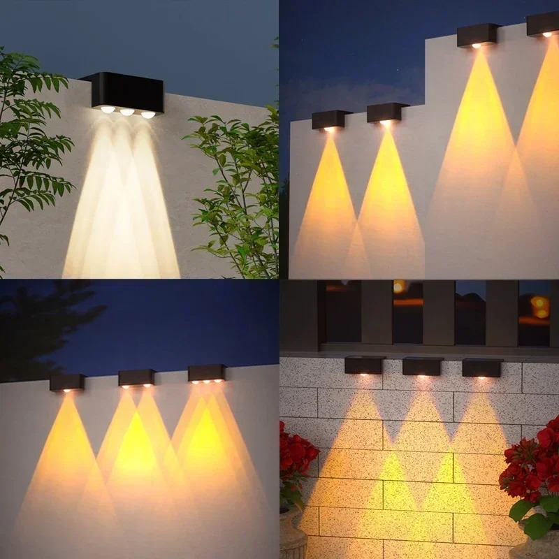1/2/4PCS Lampe solaire murale  - Outdoor Lighting On Fence avis et prix