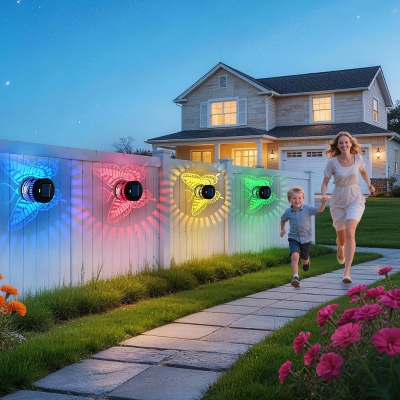 Lampes solaires décoratives en - Outdoor Lighting On Fence avis et prix