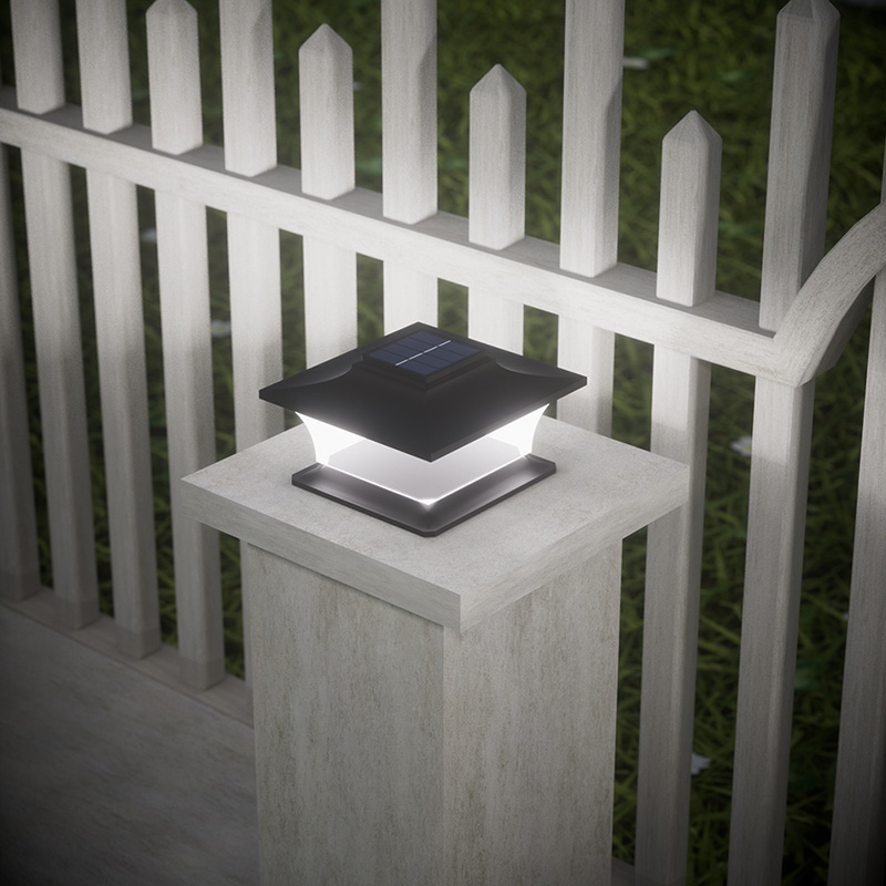 Post lumineux solaire avec mar - Outdoor Lighting On Fence avis et prix