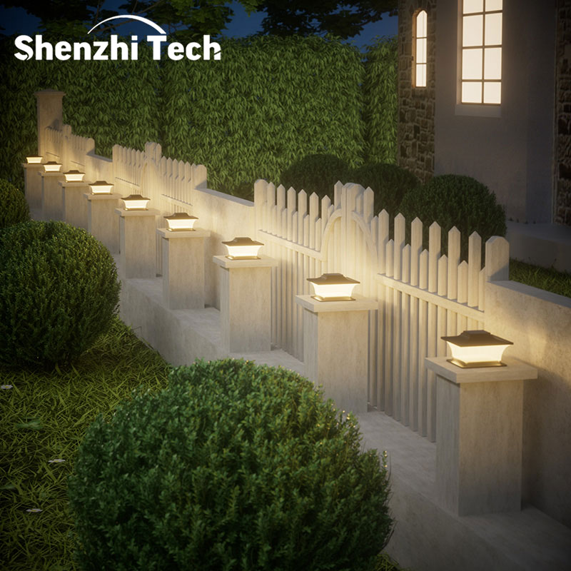 Post lumineux solaire avec mar - Outdoor Lighting On Fence avis et prix
