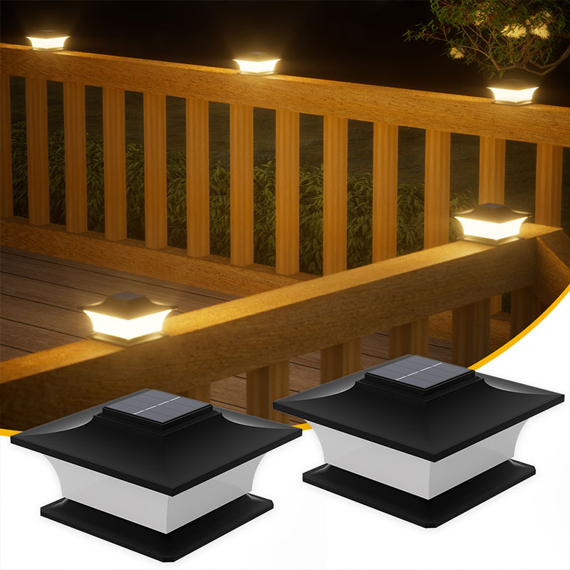 Post lumineux solaire avec mar - Outdoor Lighting On Fence avis et prix
