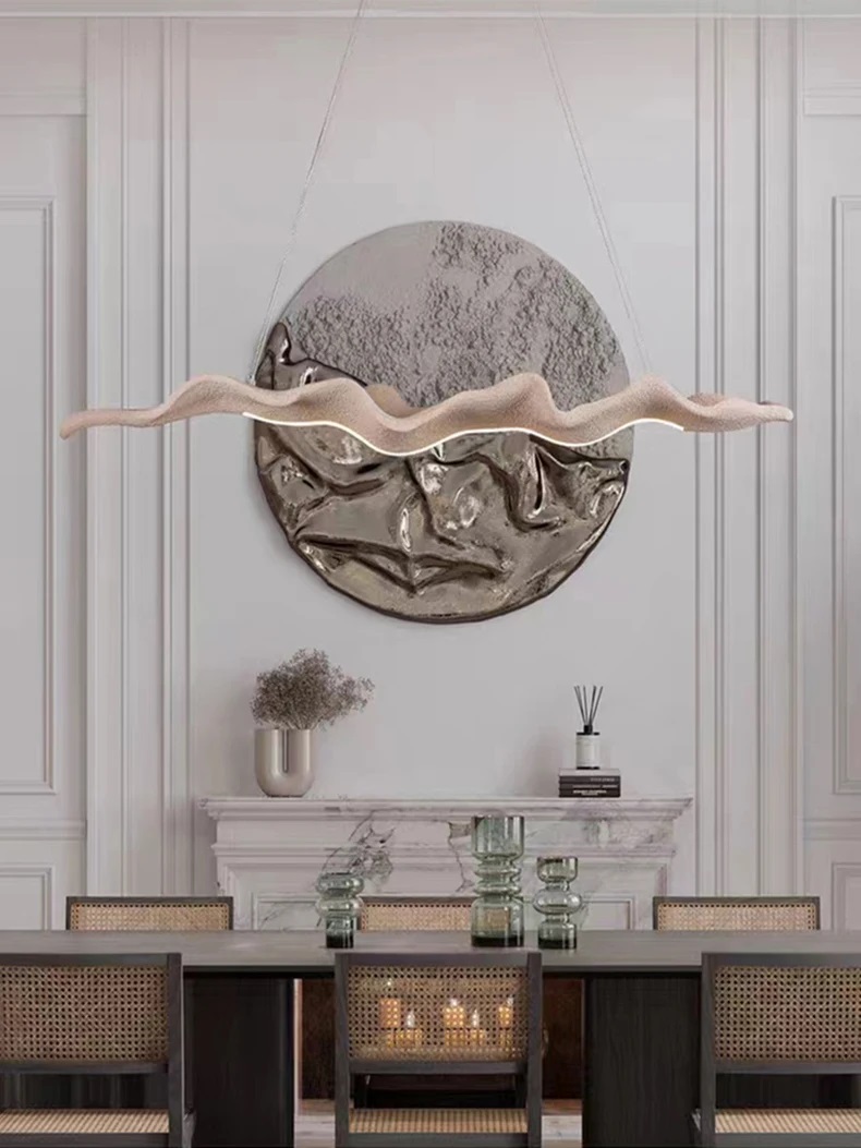 Vintage résine feuille pendent - Outdoor Lighting Pendant avis et prix