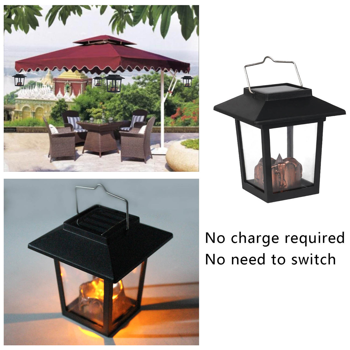 3 lampes solaires étanches vin - Outdoor Lighting Vintage avis et prix