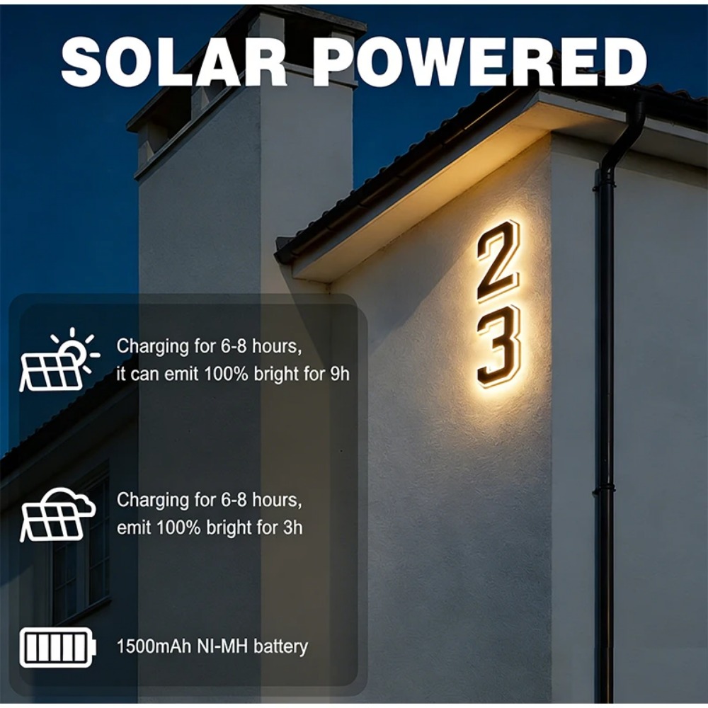 Nouvelle plaque de numéro de m - Xl Outdoor Lighting avis et prix