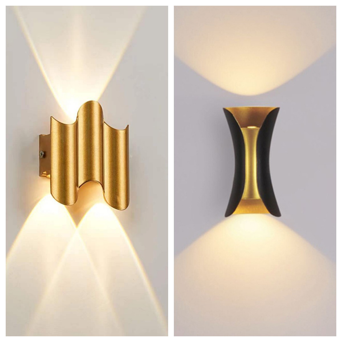 Mur LED corps doré en aluminiu - Xl Outdoor Lighting avis et prix