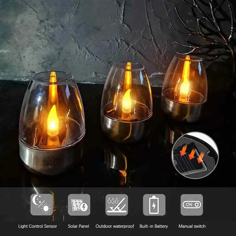 LED en acier inoxydable bougie - Outdoor Lighting Gazebo avis et prix