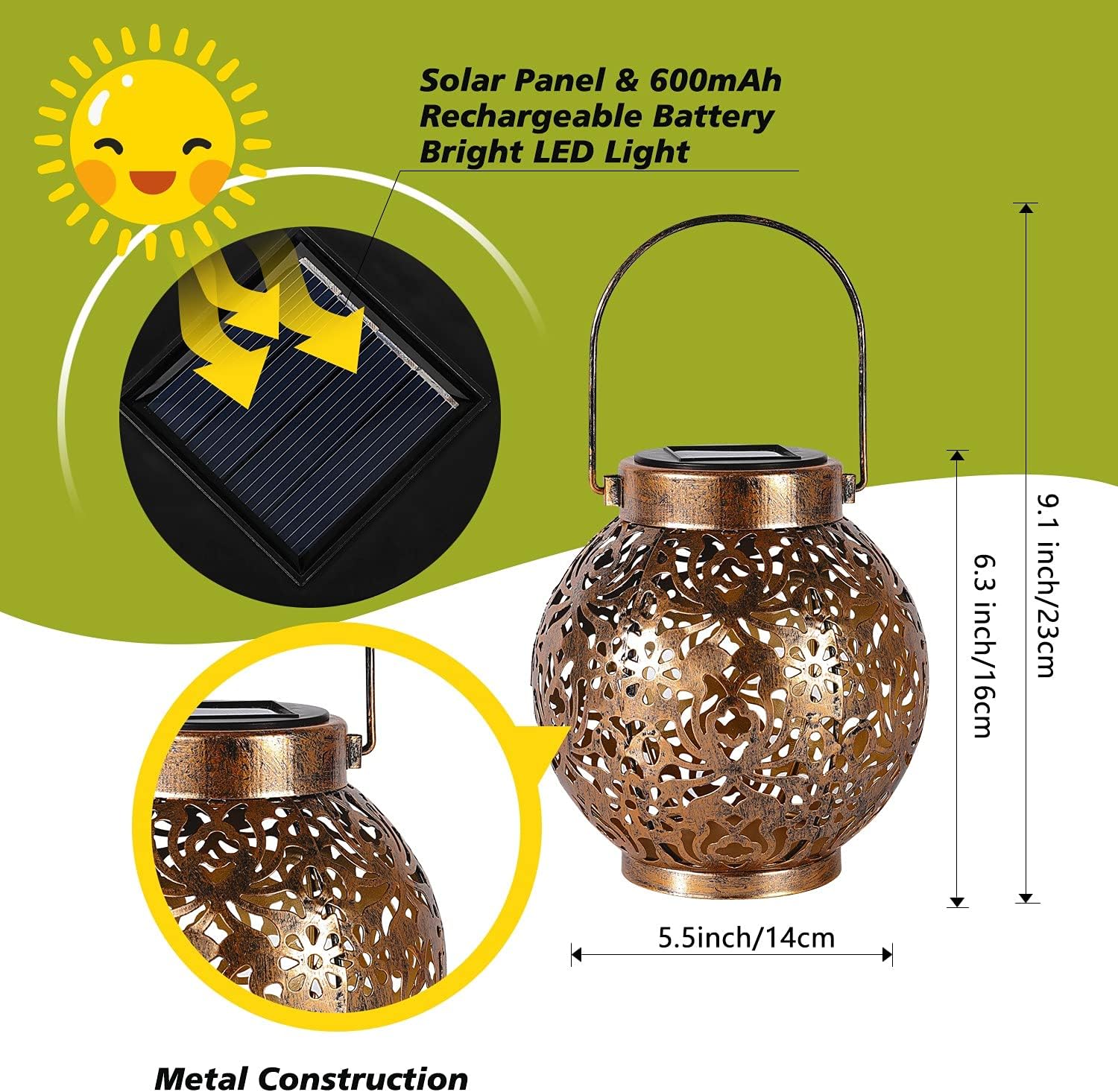 Lanternes solaires marocaines, - Outdoor Lighting Gazebo avis et prix