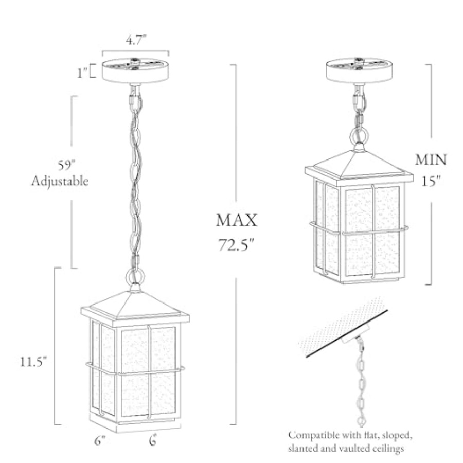 Luminaire suspendu d'extérieur - Outdoor Lighting Pendant avis et prix
