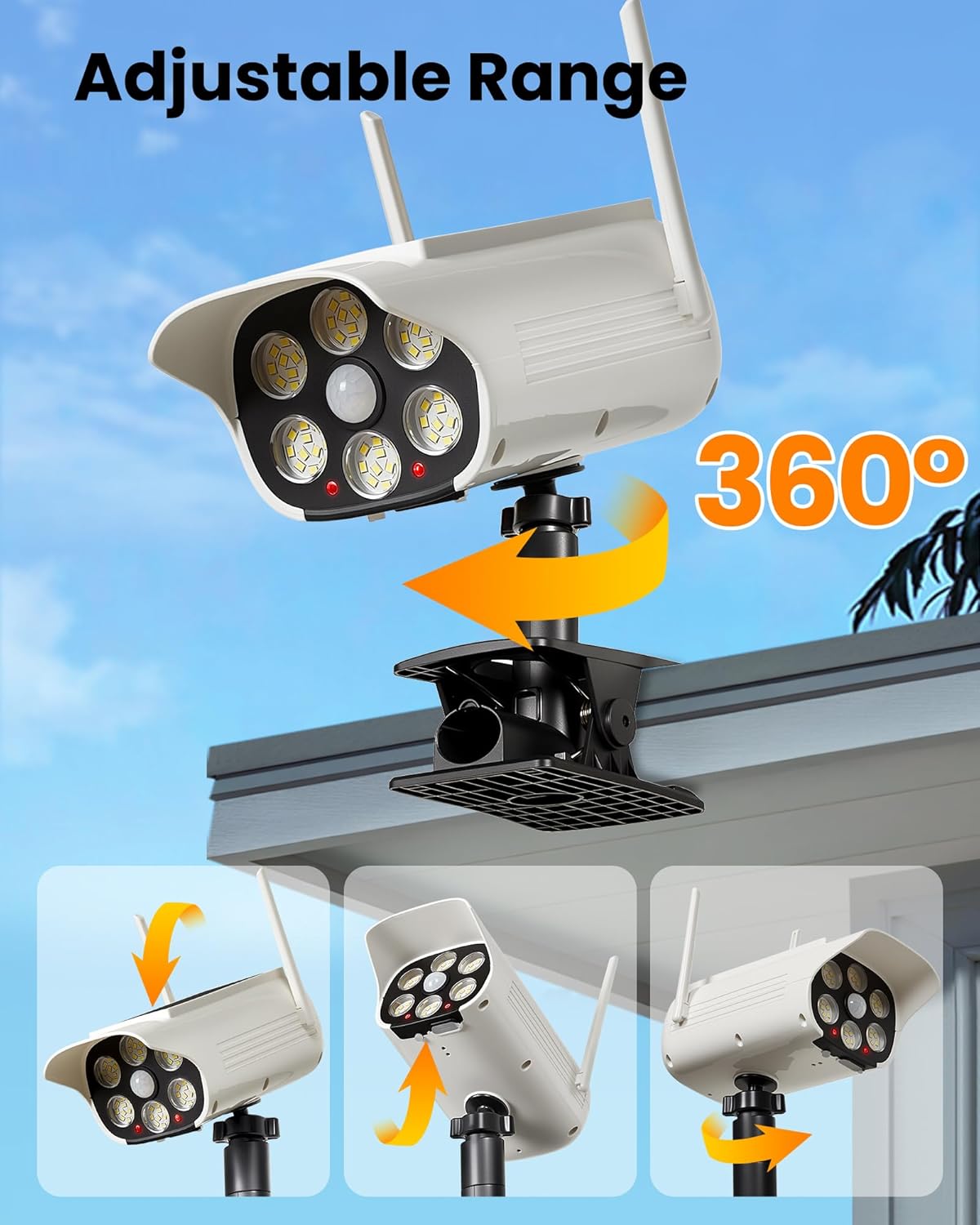 Lampe solaire LED à clipser po - Outdoor Lighting On Fence avis et prix