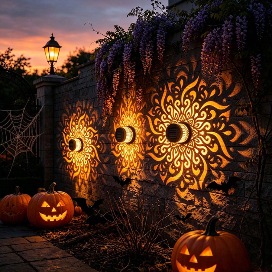 Lampe solaire murale Mandala,  - Outdoor Lighting On Fence avis et prix