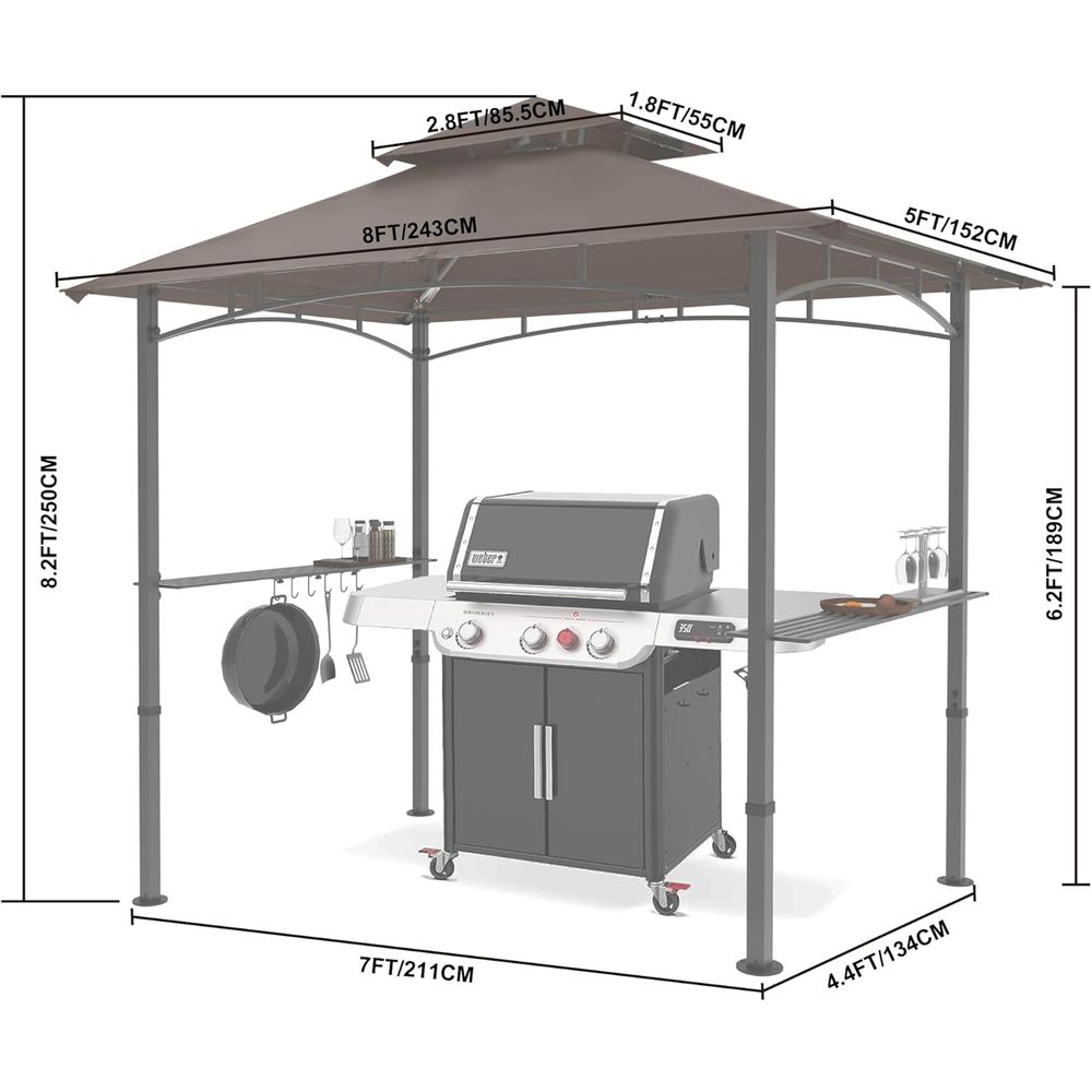 Gazebo de jardin pour barbecue - Outdoor Lighting Gazebo avis et prix