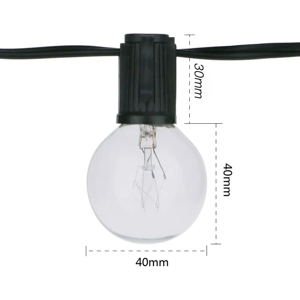 Guirlande lumineuse G40 de 8 m - Outdoor Lighting Vintage avis et prix
