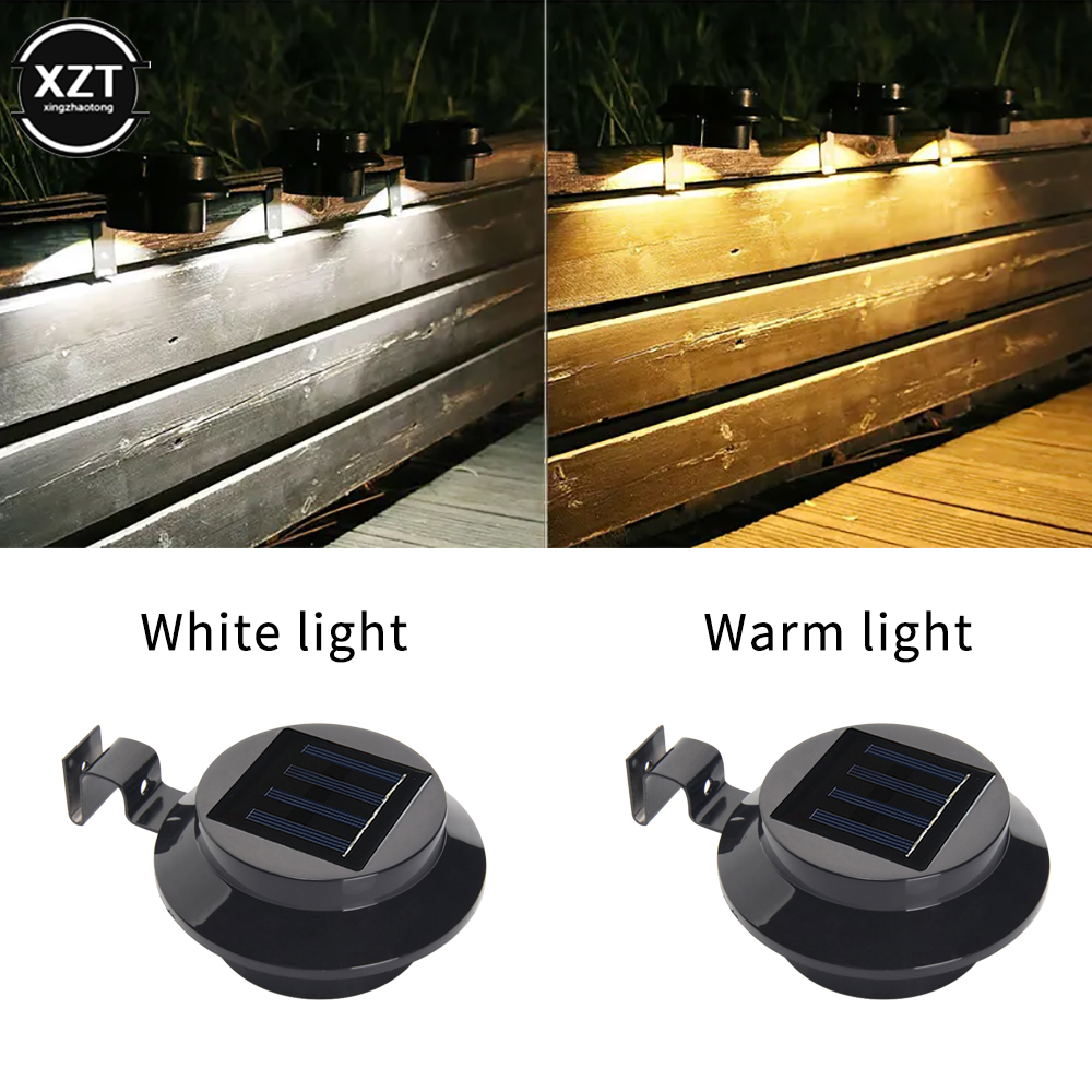 3 LED Spot solaire jardin rond - Outdoor Lighting On Fence avis et prix